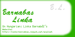 barnabas linka business card